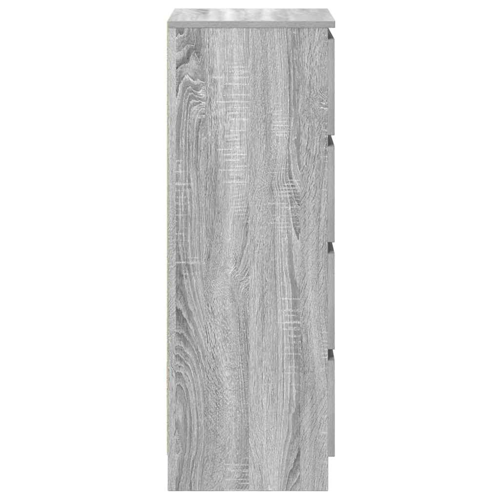 vidaXL Sideboard Grey Sonoma 37.5x35x99 cm Engineered Wood