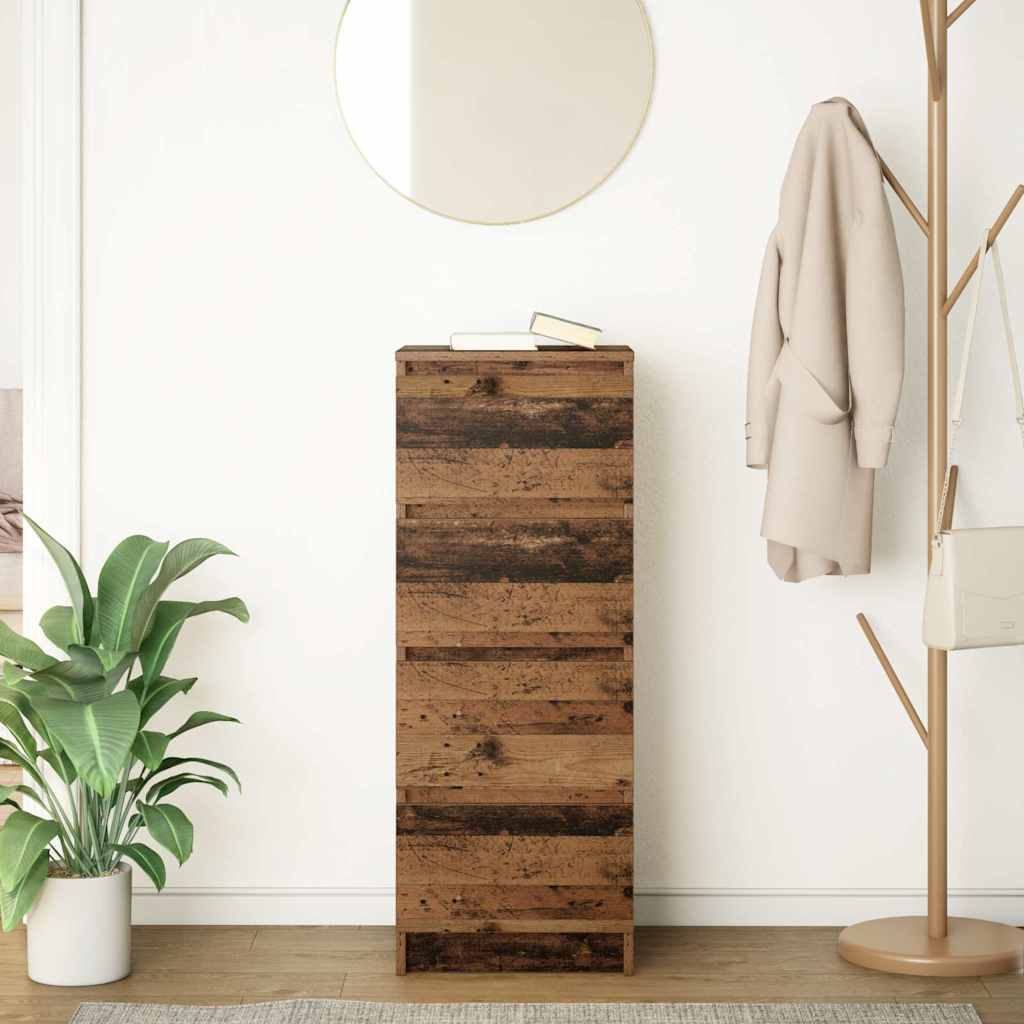 vidaXL Sideboard Old Wood 37.5x35x99 cm Engineered Wood