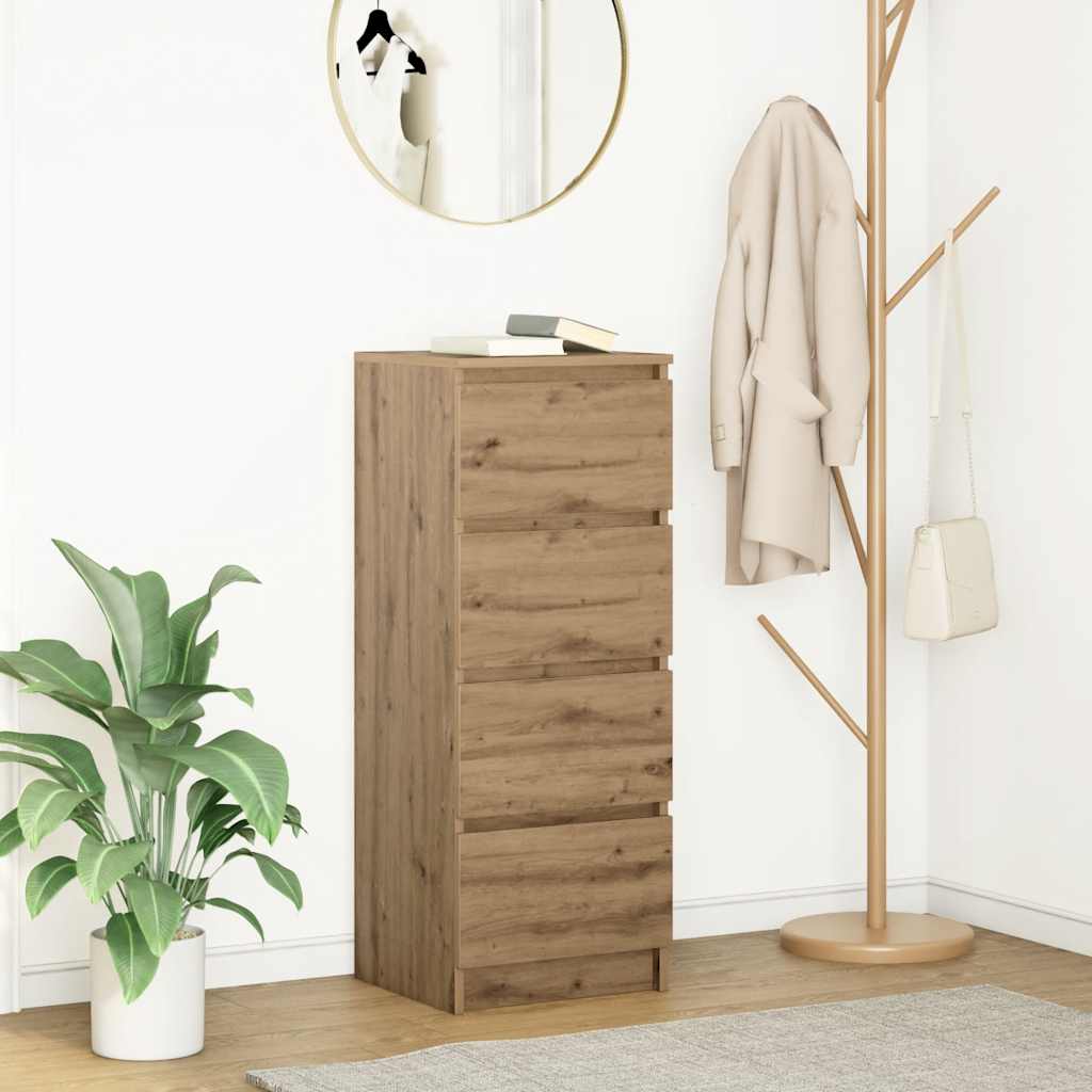 vidaXL Sideboard Artisan Oak 37.5x35x99 cm Engineered Wood