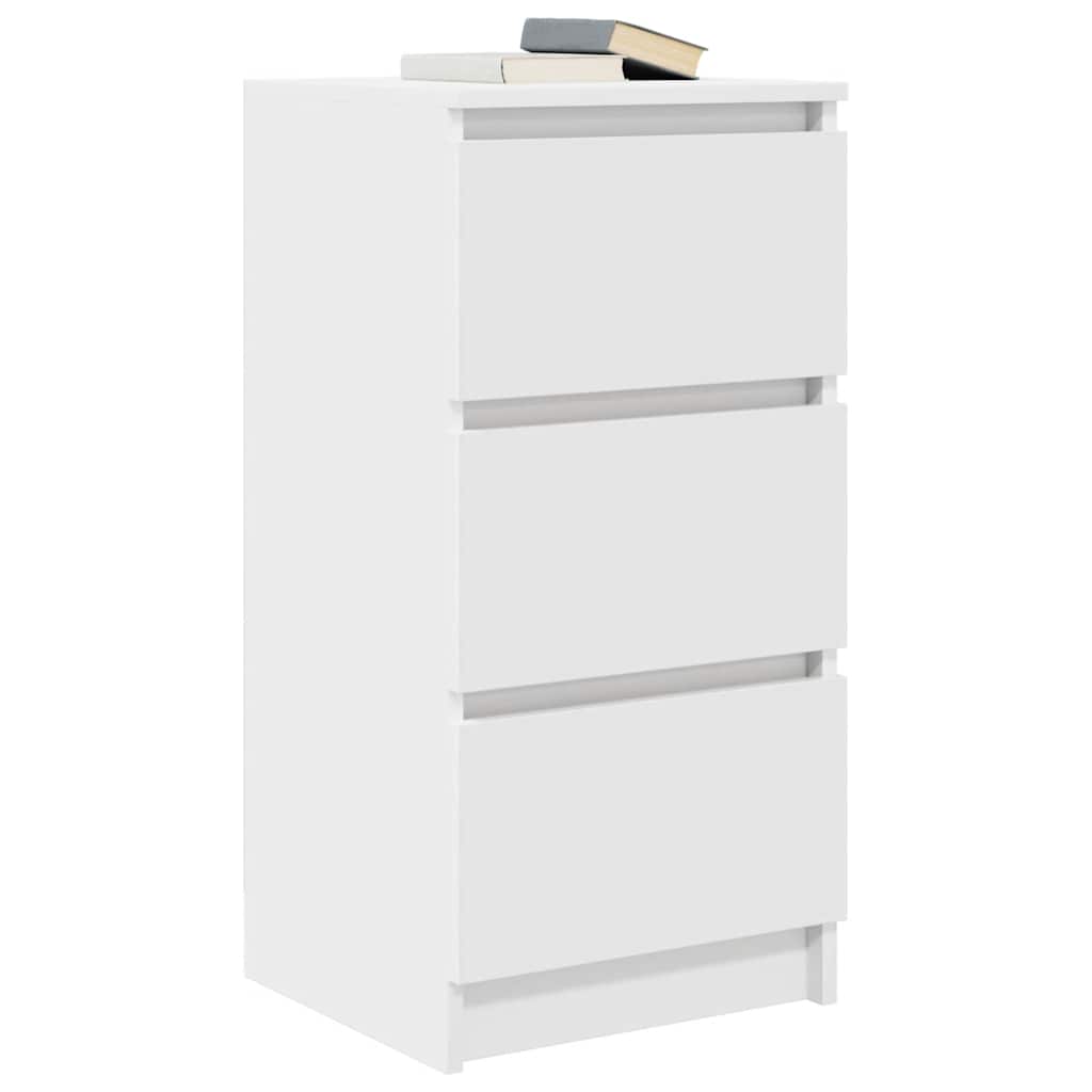 vidaXL Sideboard White 37.5x35x76 cm Engineered Wood
