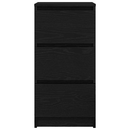 vidaXL Sideboard Black Oak 37.5x35x76 cm Engineered Wood