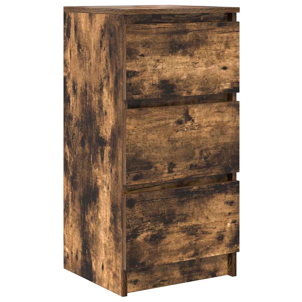 vidaXL Sideboard Smoked Oak 37.5x35x76 cm Engineered Wood