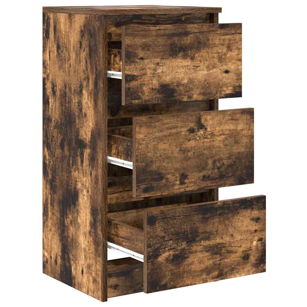 vidaXL Sideboard Smoked Oak 37.5x35x76 cm Engineered Wood