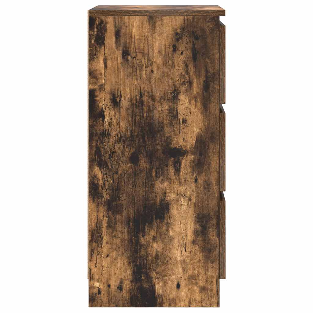 vidaXL Sideboard Smoked Oak 37.5x35x76 cm Engineered Wood