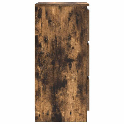 vidaXL Sideboard Smoked Oak 37.5x35x76 cm Engineered Wood