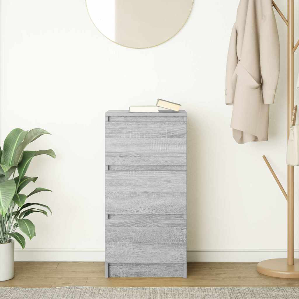 vidaXL Sideboard Grey Sonoma 37.5x35x76 cm Engineered Wood