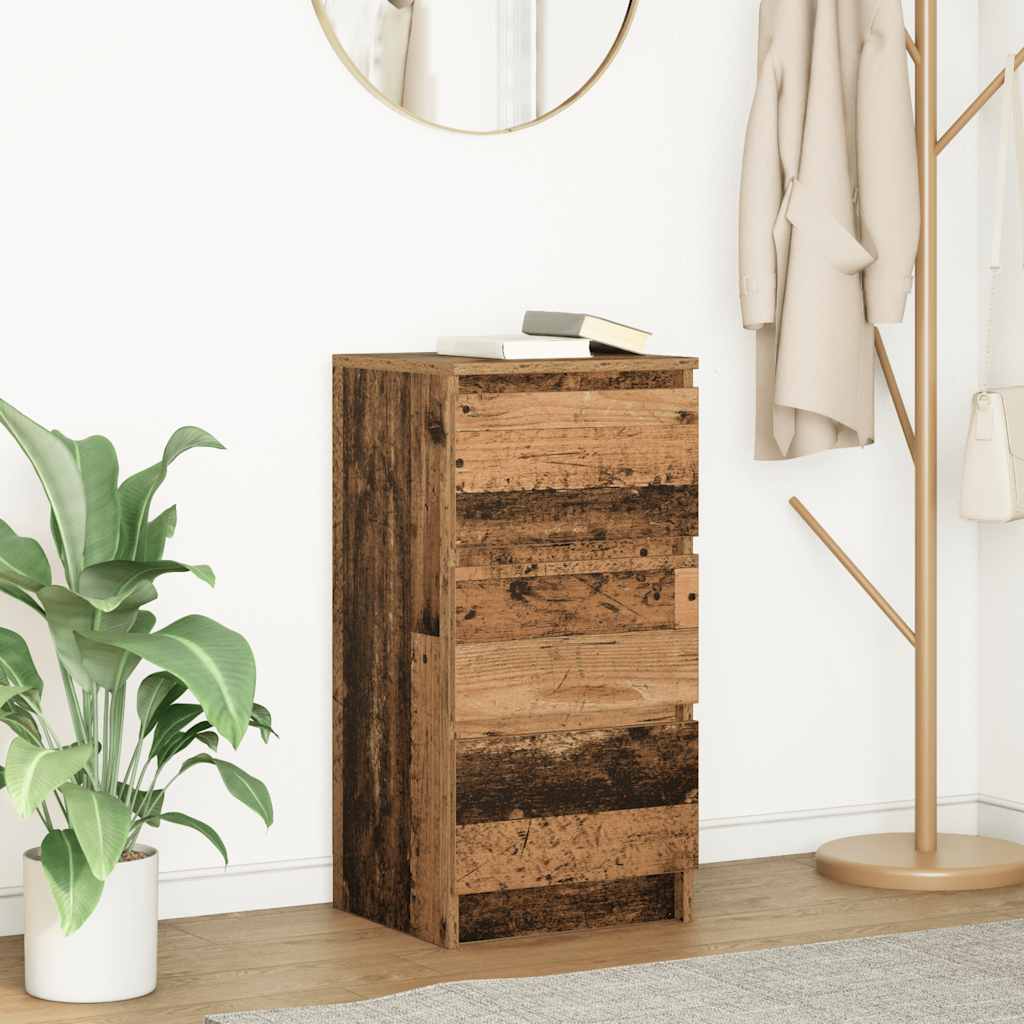 vidaXL Sideboard Old Wood 37.5x35x76 cm Engineered Wood