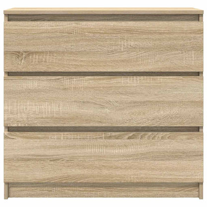 vidaXL Sideboard Sonoma Oak 80x35x76 cm Engineered Wood