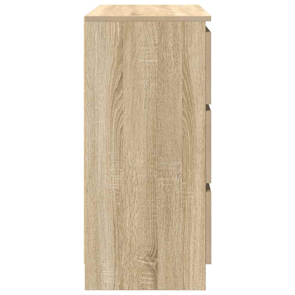 vidaXL Sideboard Sonoma Oak 80x35x76 cm Engineered Wood