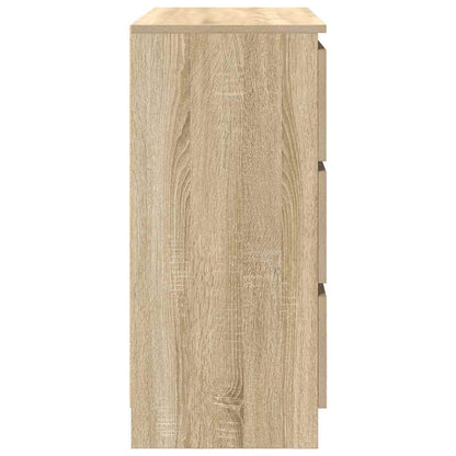 vidaXL Sideboard Sonoma Oak 80x35x76 cm Engineered Wood