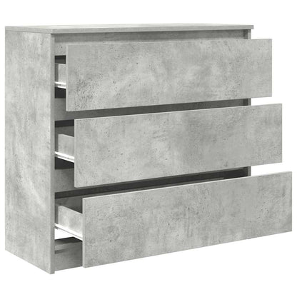 vidaXL Sideboard Concrete Grey 80x35x76 cm Engineered Wood
