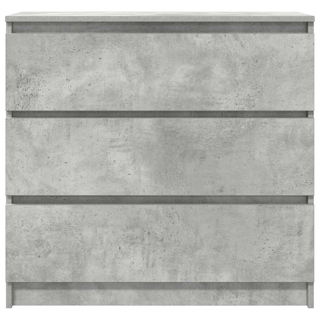 vidaXL Sideboard Concrete Grey 80x35x76 cm Engineered Wood