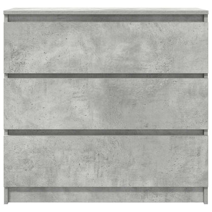vidaXL Sideboard Concrete Grey 80x35x76 cm Engineered Wood