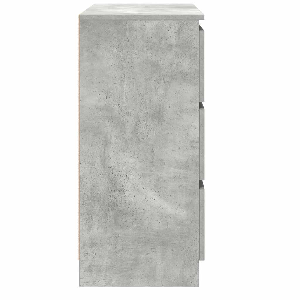 vidaXL Sideboard Concrete Grey 80x35x76 cm Engineered Wood