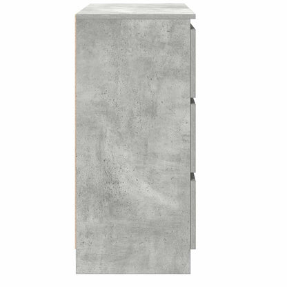 vidaXL Sideboard Concrete Grey 80x35x76 cm Engineered Wood