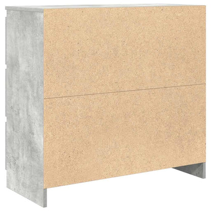 vidaXL Sideboard Concrete Grey 80x35x76 cm Engineered Wood