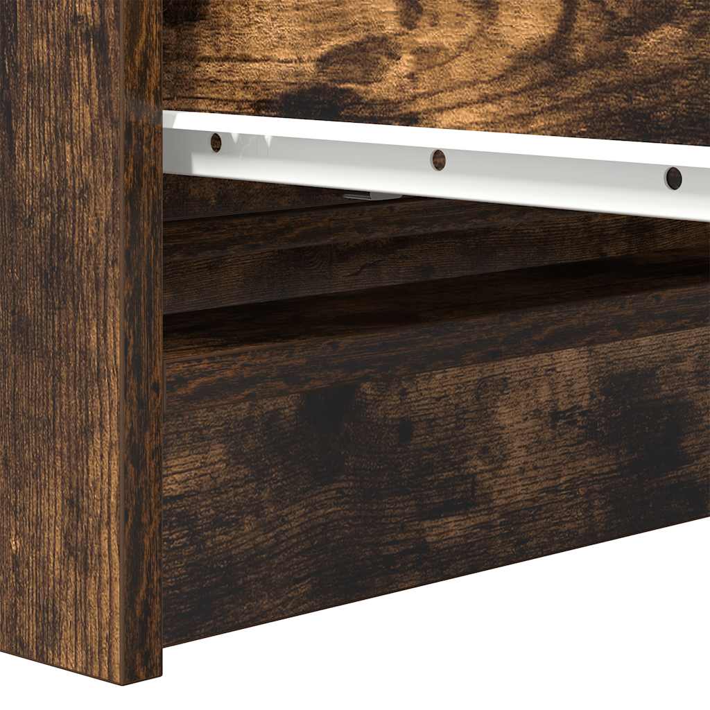 vidaXL Sideboard Smoked Oak 80x35x76 cm Engineered Wood