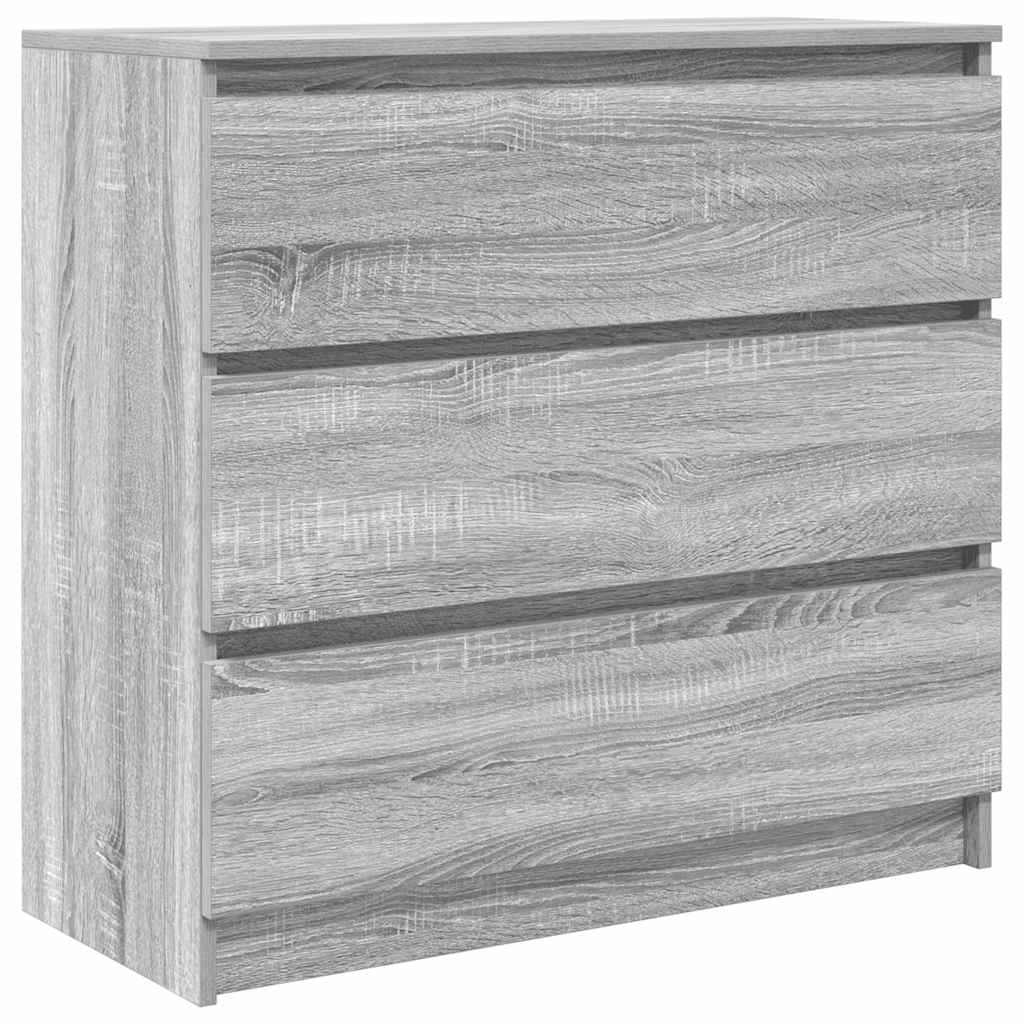 vidaXL Sideboard Grey Sonoma 80x35x76 cm Engineered Wood