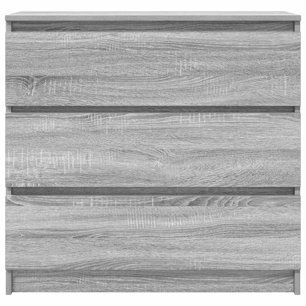 vidaXL Sideboard Grey Sonoma 80x35x76 cm Engineered Wood