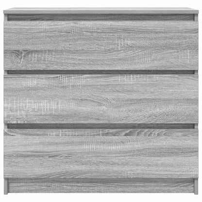 vidaXL Sideboard Grey Sonoma 80x35x76 cm Engineered Wood