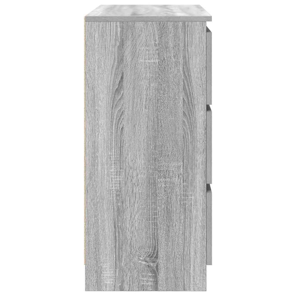 vidaXL Sideboard Grey Sonoma 80x35x76 cm Engineered Wood