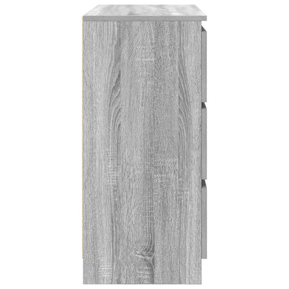 vidaXL Sideboard Grey Sonoma 80x35x76 cm Engineered Wood