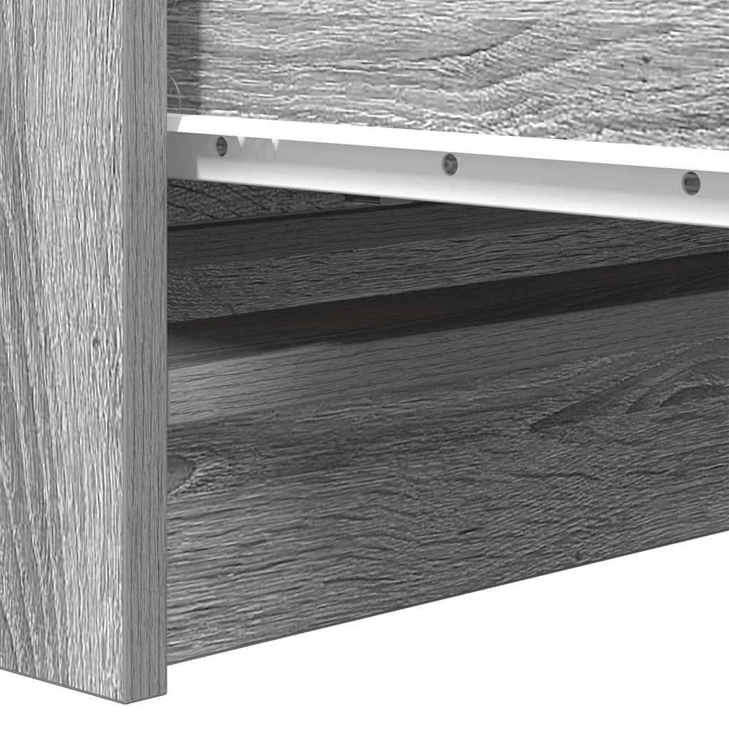 vidaXL Sideboard Grey Sonoma 80x35x76 cm Engineered Wood