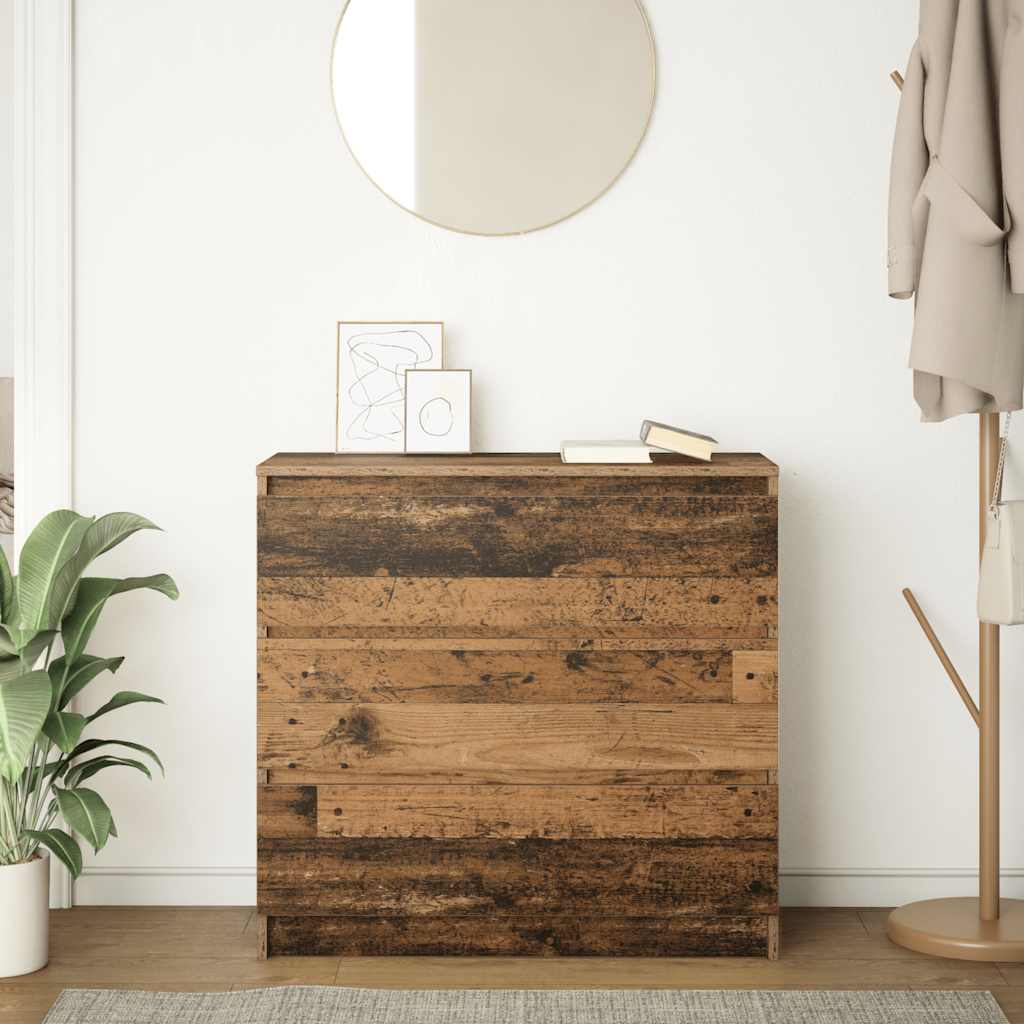 vidaXL Sideboard Old Wood 80x35x76 cm Engineered Wood