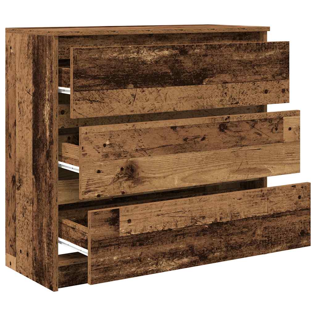 vidaXL Sideboard Old Wood 80x35x76 cm Engineered Wood