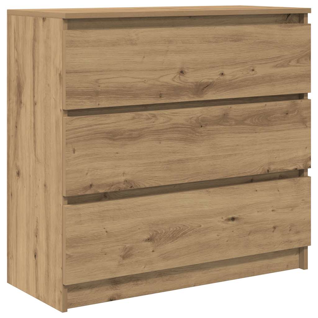 vidaXL Sideboard Artisan Oak 80x35x76 cm Engineered Wood