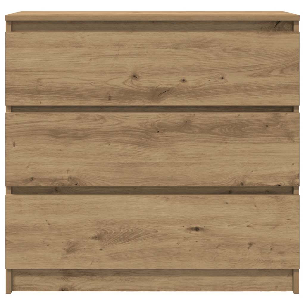vidaXL Sideboard Artisan Oak 80x35x76 cm Engineered Wood