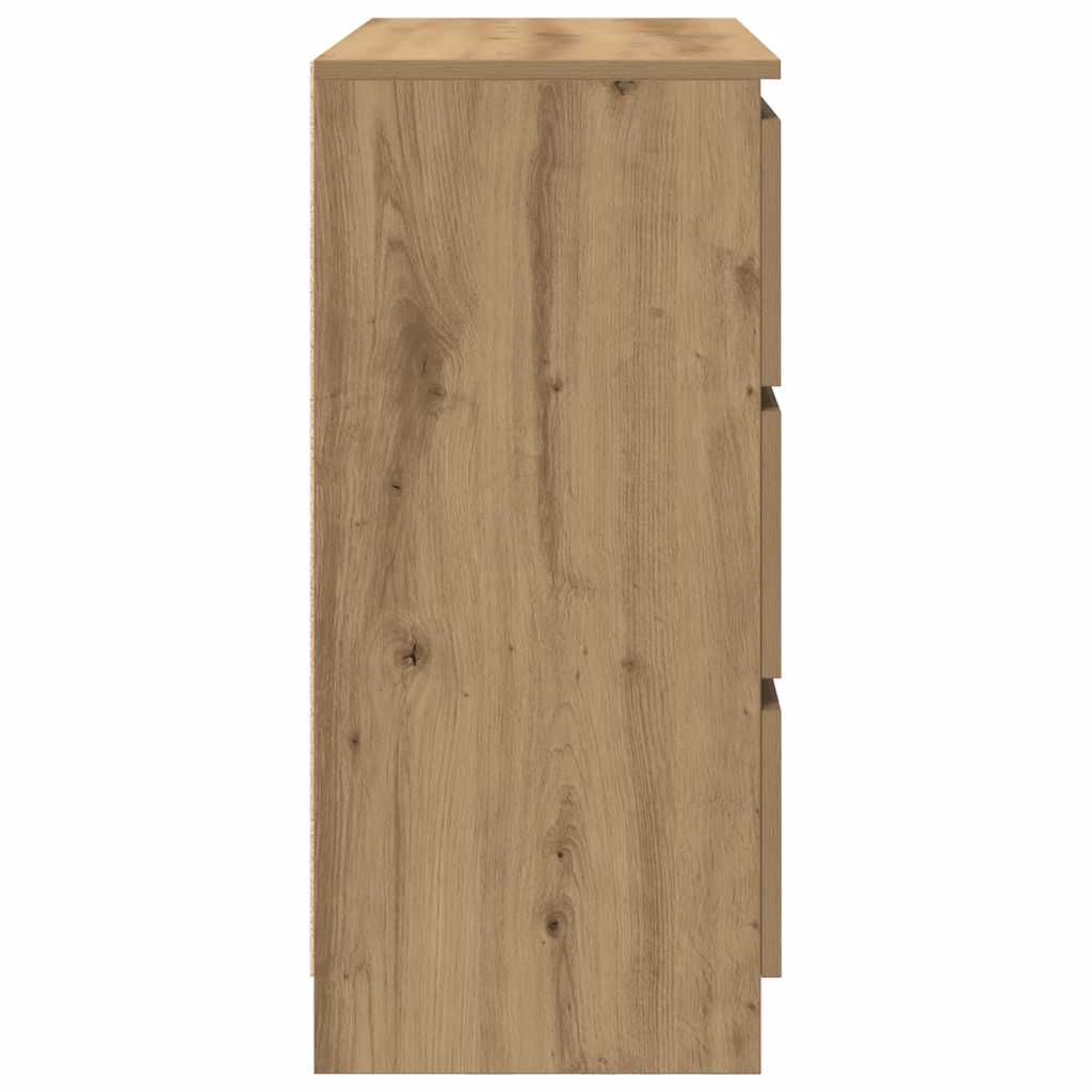vidaXL Sideboard Artisan Oak 80x35x76 cm Engineered Wood