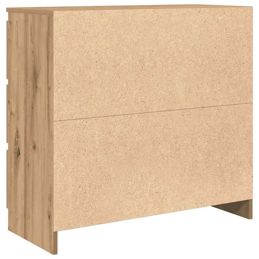 vidaXL Sideboard Artisan Oak 80x35x76 cm Engineered Wood