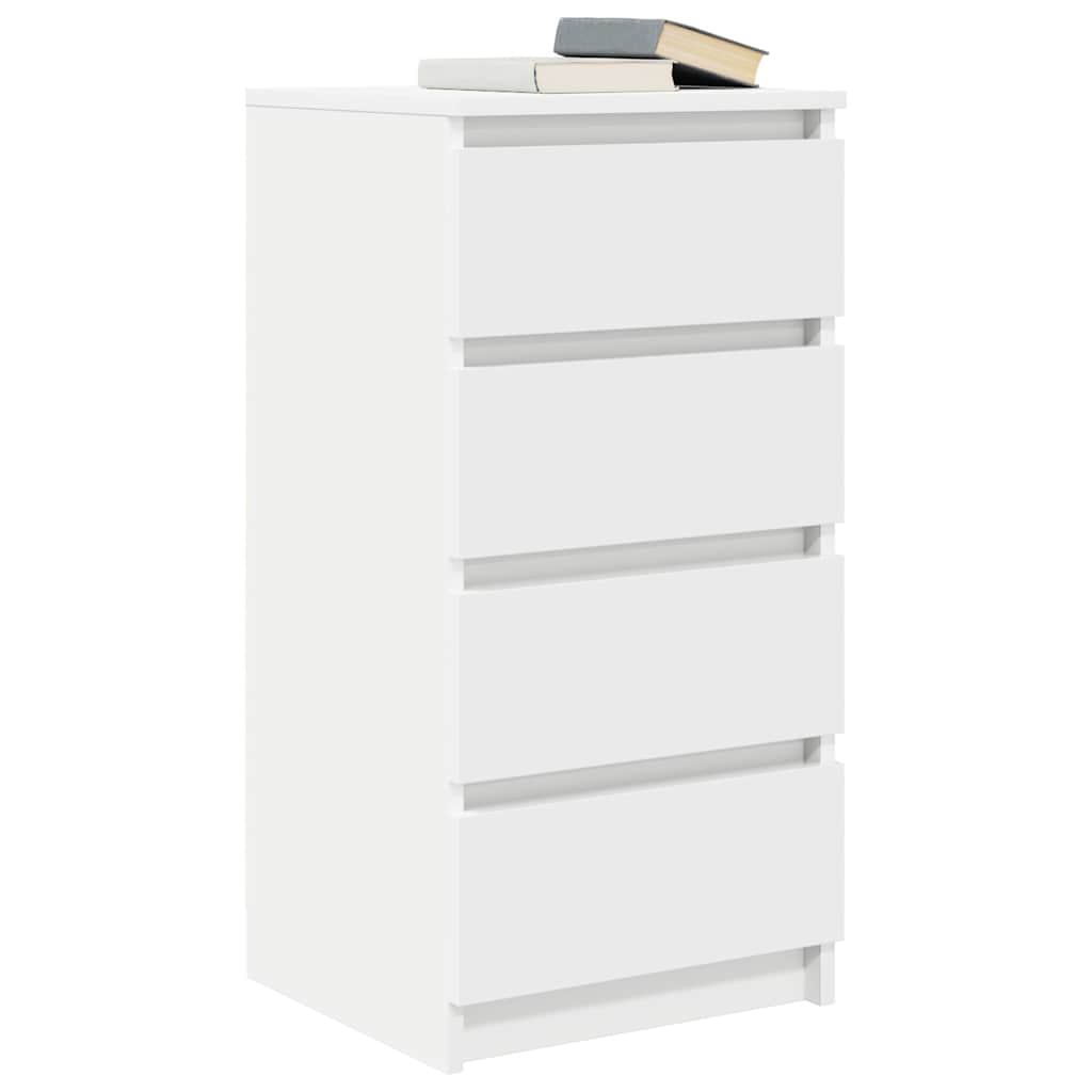 vidaXL Sideboard White 37.5x35x76 cm Engineered Wood