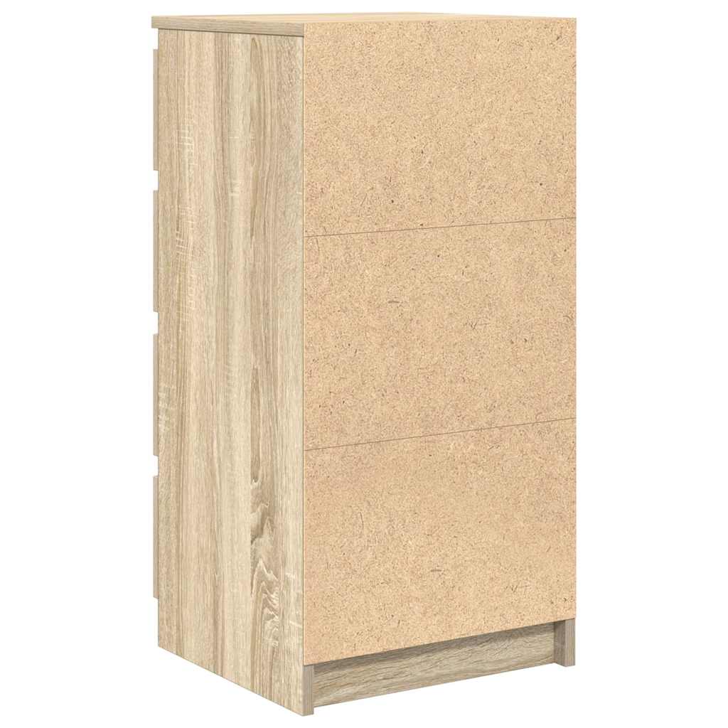 vidaXL Sideboard Sonoma Oak 37.5x35x76 cm Engineered Wood