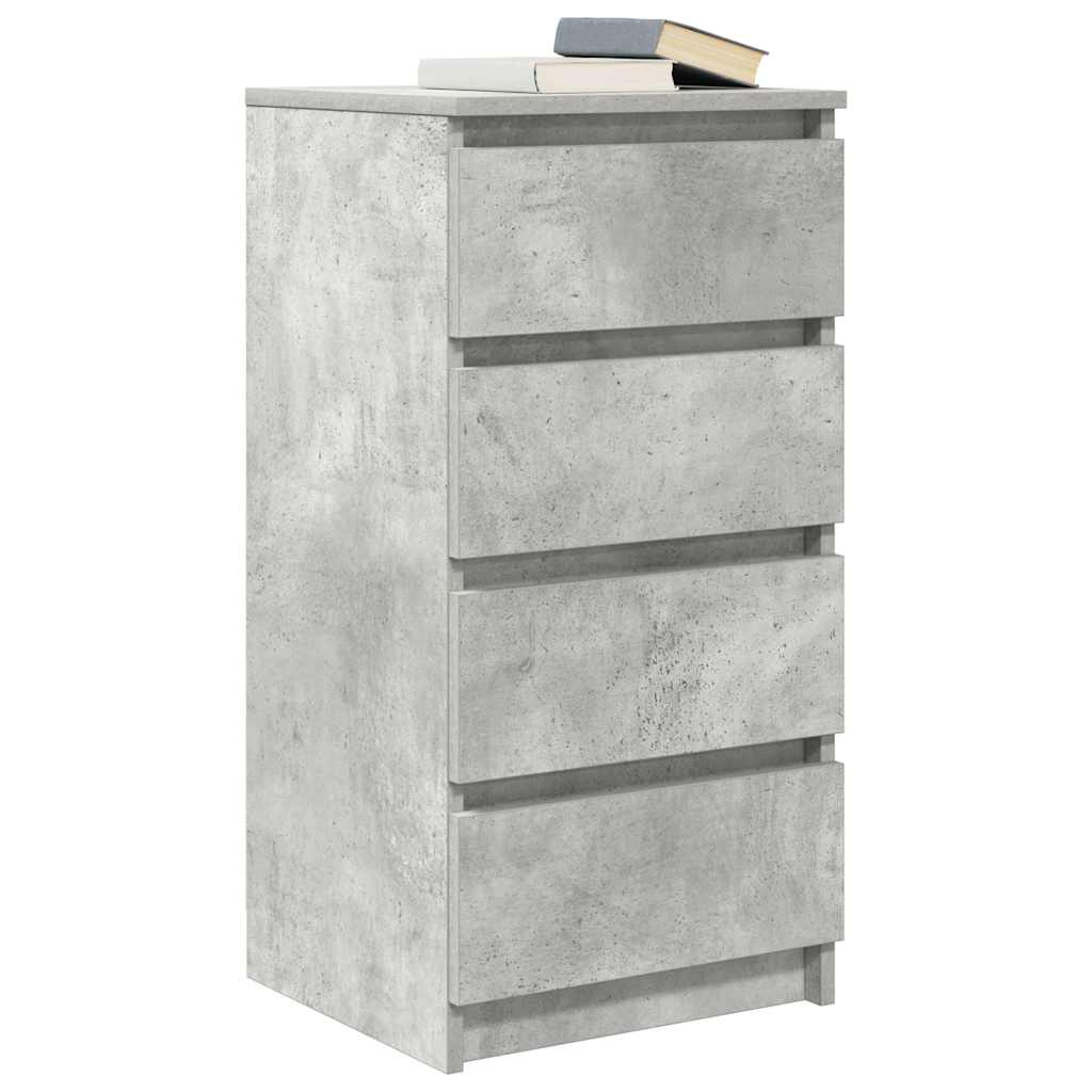 vidaXL Sideboard Concrete Grey 37.5x35x76 cm Engineered Wood