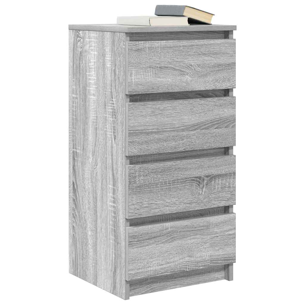 vidaXL Sideboard Grey Sonoma 37.5x35x76 cm Engineered Wood