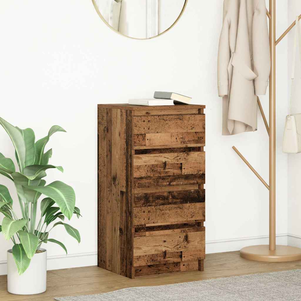 vidaXL Sideboard Old Wood 37.5x35x76 cm Engineered Wood