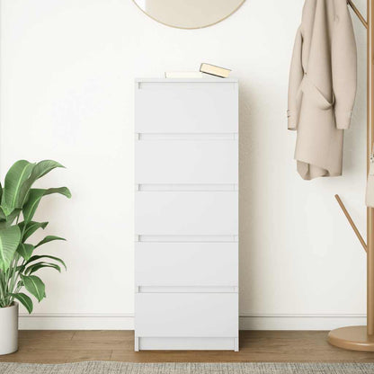 vidaXL Sideboard with Drawers White 37.5x35x99 cm Engineered Wood