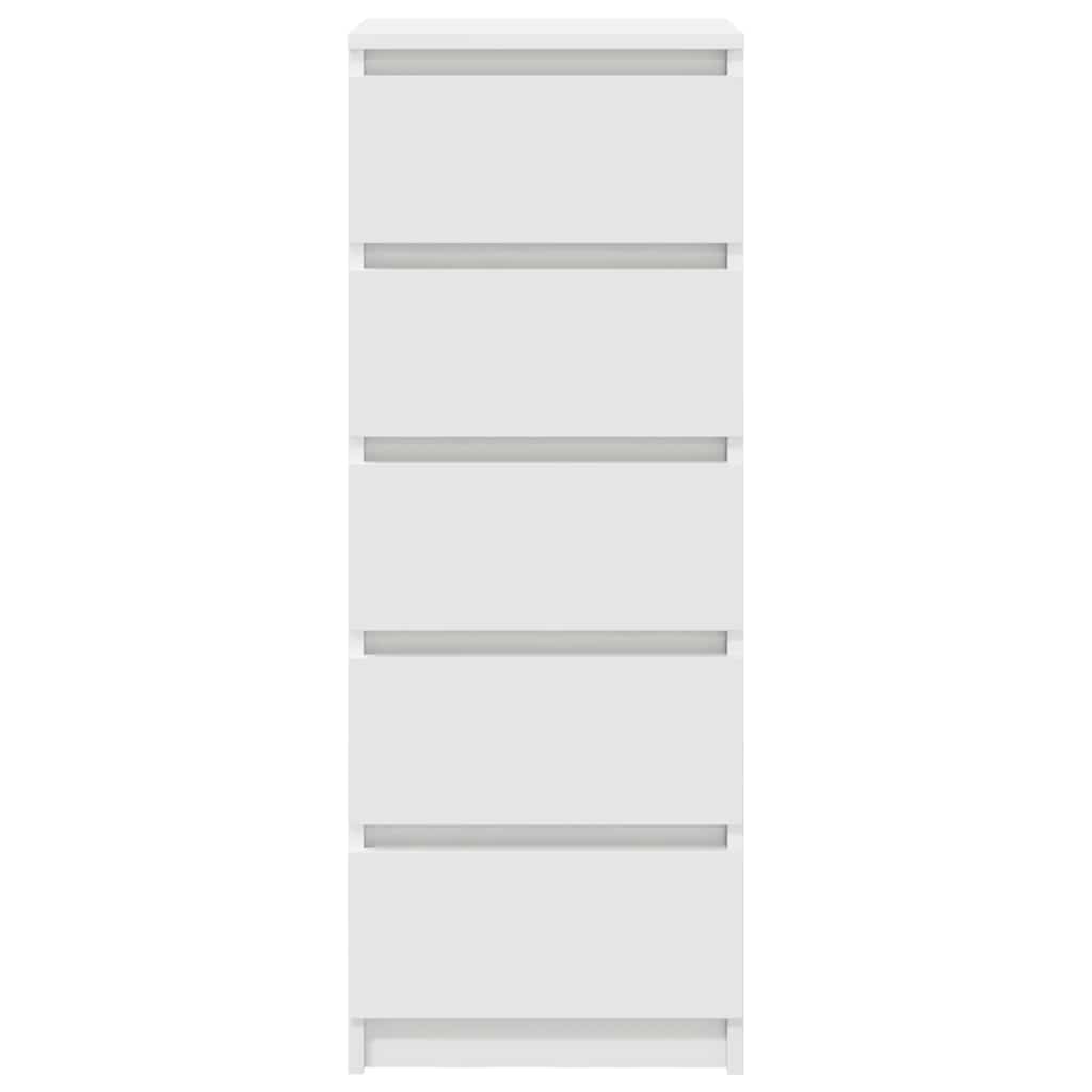 vidaXL Sideboard with Drawers White 37.5x35x99 cm Engineered Wood