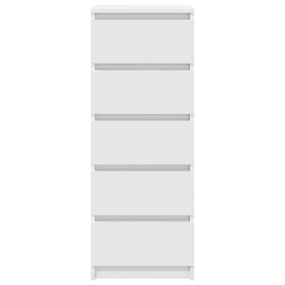 vidaXL Sideboard with Drawers White 37.5x35x99 cm Engineered Wood
