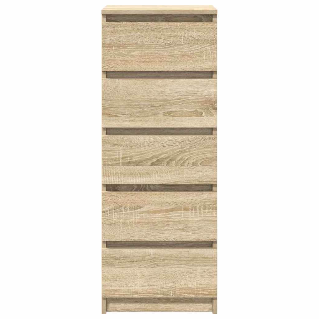 vidaXL Sideboard with Drawers Sonoma Oak 37.5x35x99 cm Engineered Wood