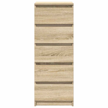 vidaXL Sideboard with Drawers Sonoma Oak 37.5x35x99 cm Engineered Wood