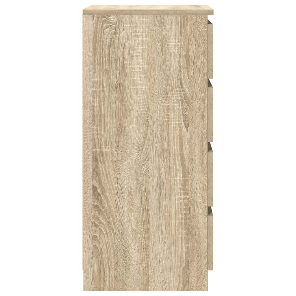 vidaXL Sideboard with Drawers Sonoma Oak 37.5x35x99 cm Engineered Wood