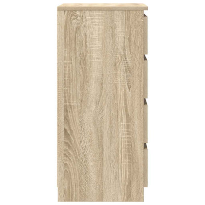vidaXL Sideboard with Drawers Sonoma Oak 37.5x35x99 cm Engineered Wood