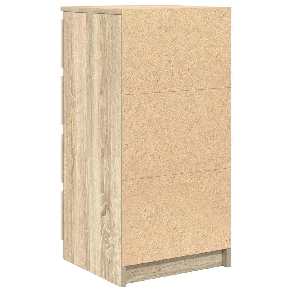 vidaXL Sideboard with Drawers Sonoma Oak 37.5x35x99 cm Engineered Wood