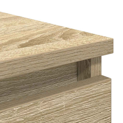 vidaXL Sideboard with Drawers Sonoma Oak 37.5x35x99 cm Engineered Wood