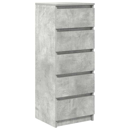 vidaXL Sideboard with Drawers Concrete Grey 37.5x35x99 cm Engineered Wood