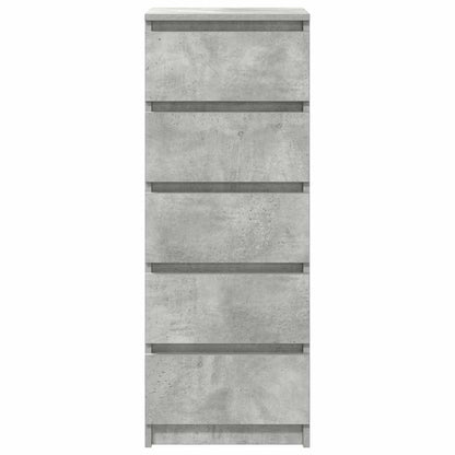 vidaXL Sideboard with Drawers Concrete Grey 37.5x35x99 cm Engineered Wood