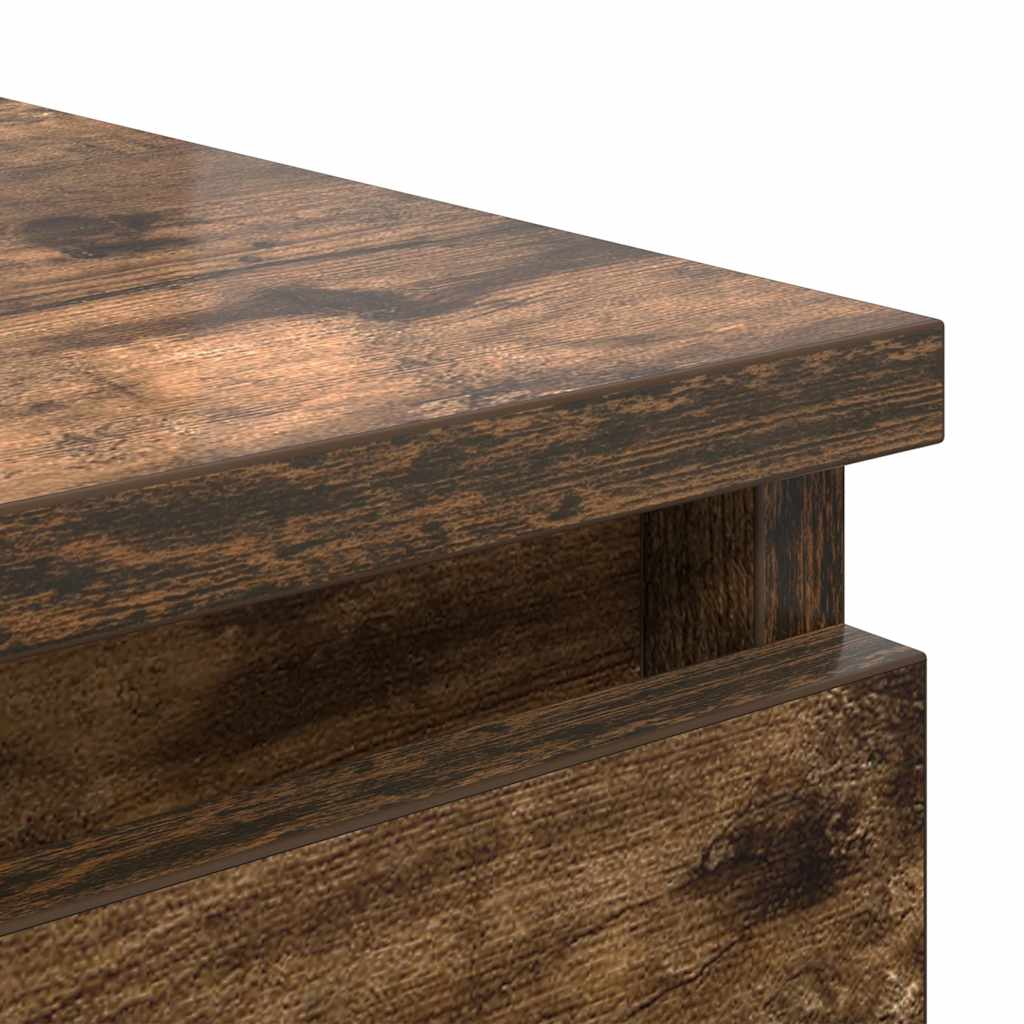 vidaXL Sideboard with Drawers Smoked Oak 37.5x35x99 cm Engineered Wood